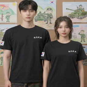 로카 블랙 면티셔츠